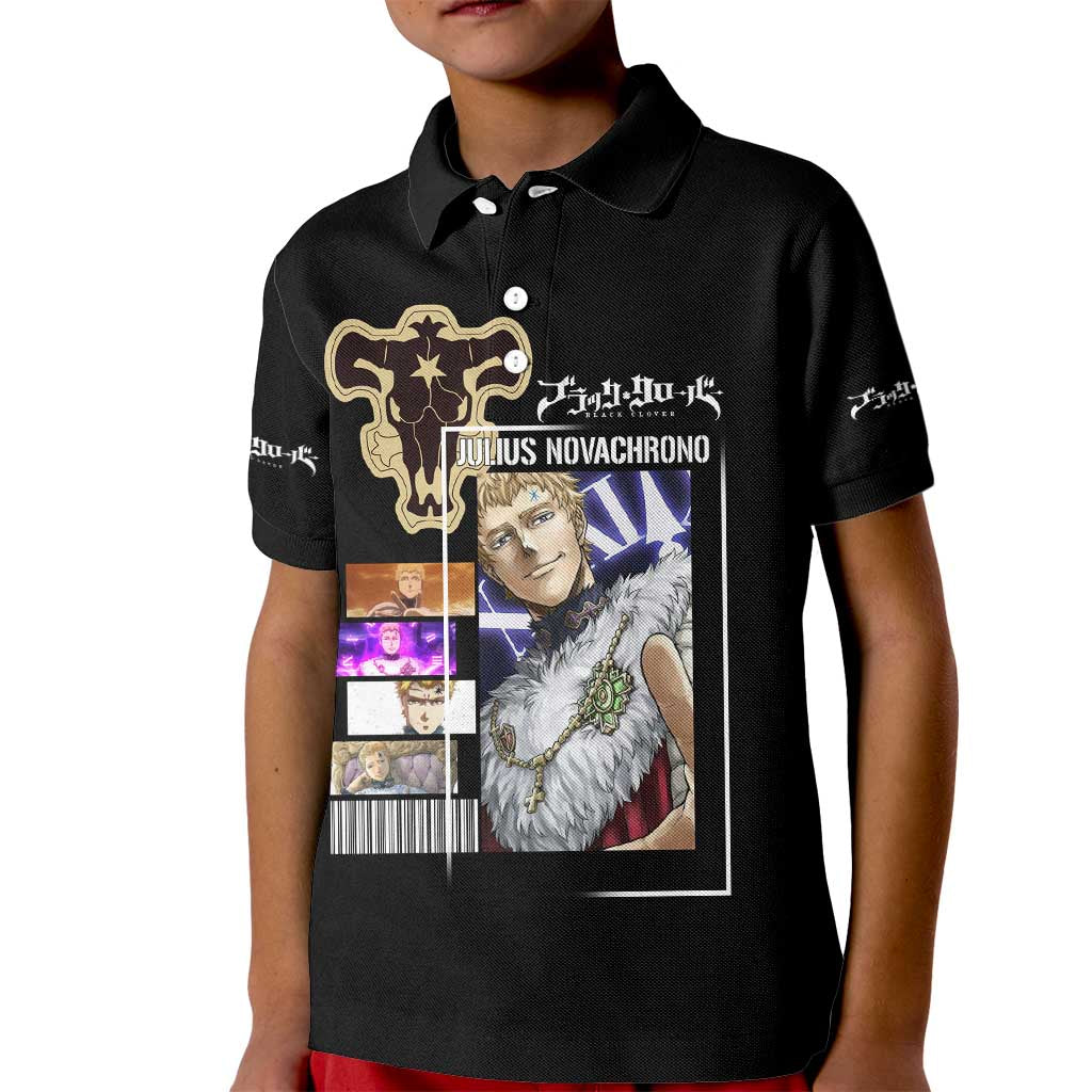 Julius Novachrono - Black Clover Kid Polo Shirt Anime Style