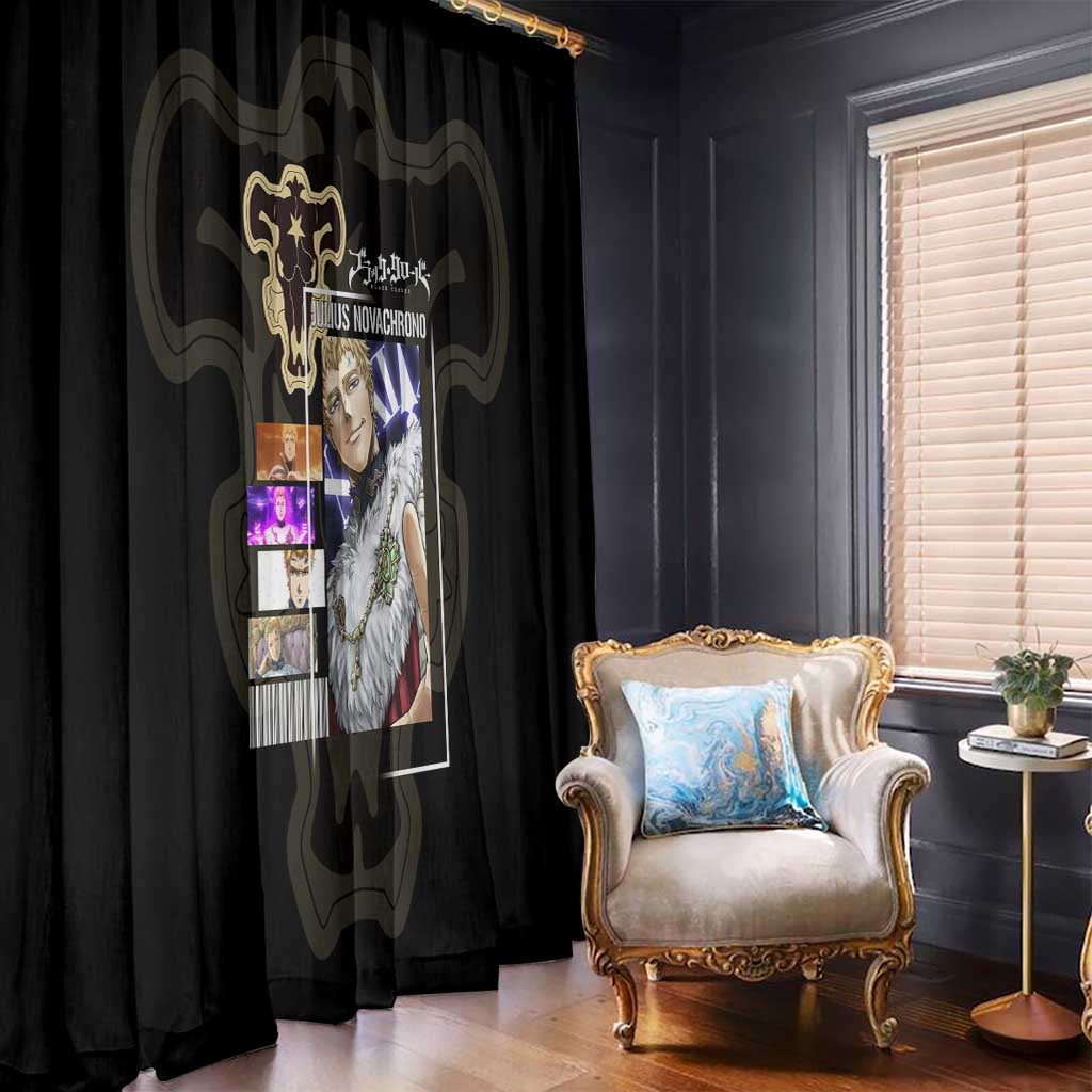 Julius Novachrono - Black Clover Window Curtain Anime Style