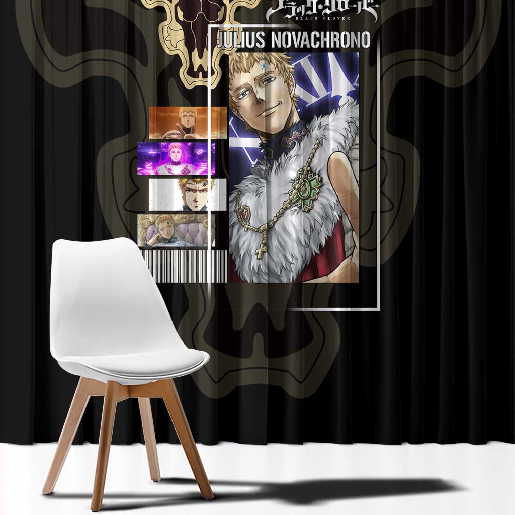 Julius Novachrono - Black Clover Window Curtain Anime Style