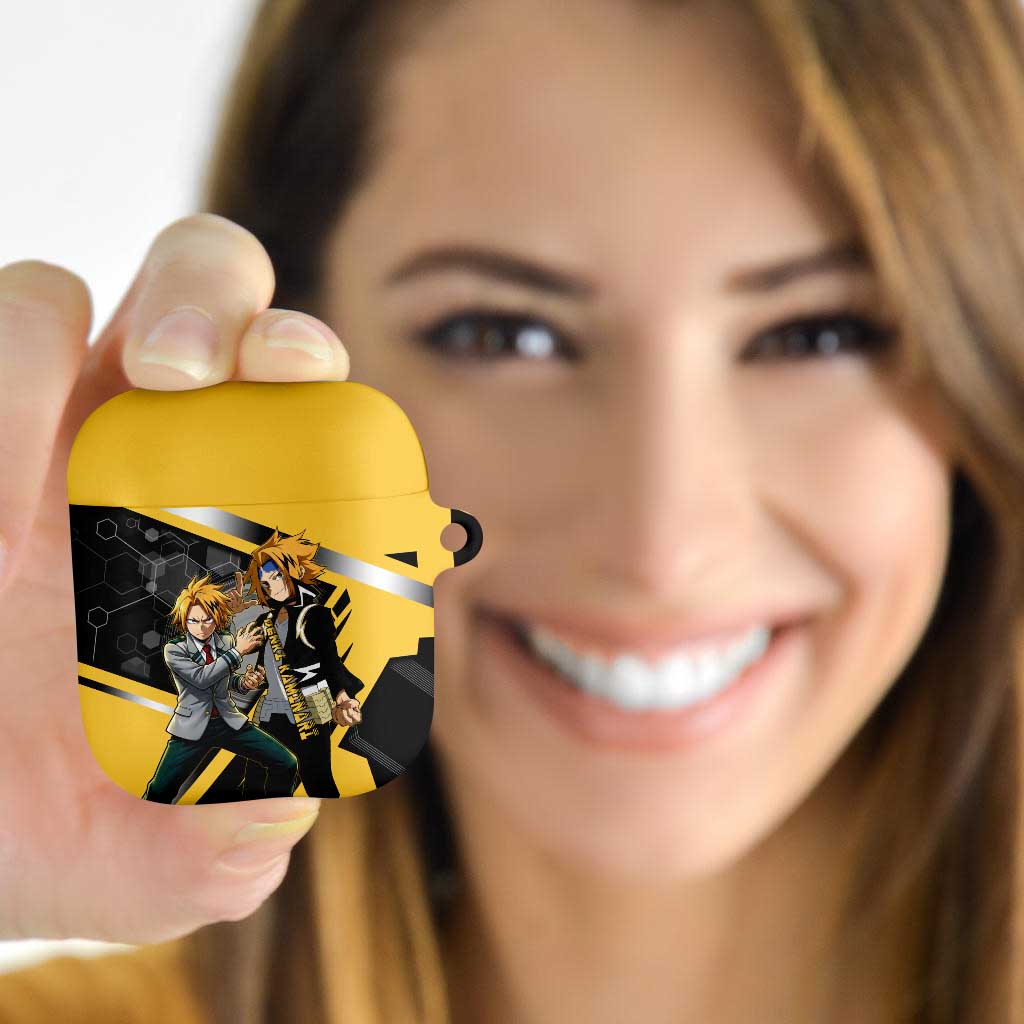 Denki Kaminari AirPods Case Bold Anime Action Illustration with Electric Lightning Effects
