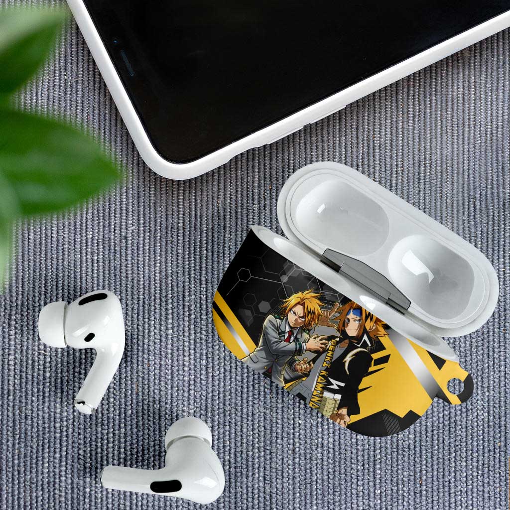Denki Kaminari AirPods Case Bold Anime Action Illustration with Electric Lightning Effects