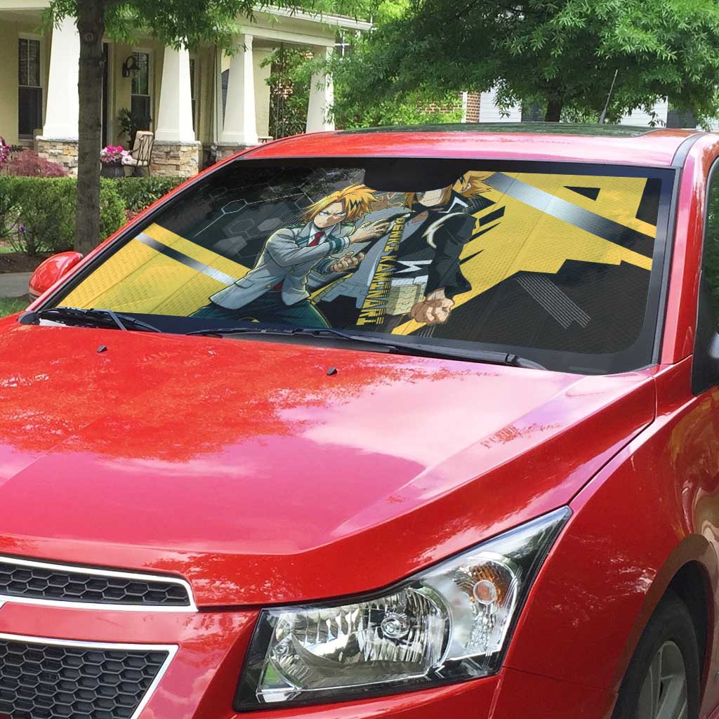 Denki Kaminari Auto Sun Shade Bold Anime Action Illustration with Electric Lightning Effects