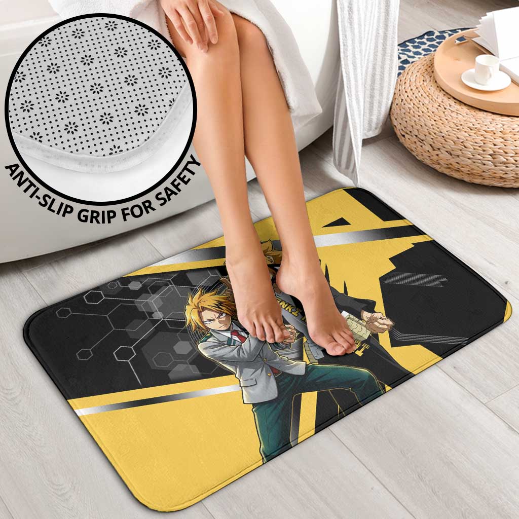 Denki Kaminari Bathroom Set Bold Anime Action Illustration with Electric Lightning Effects