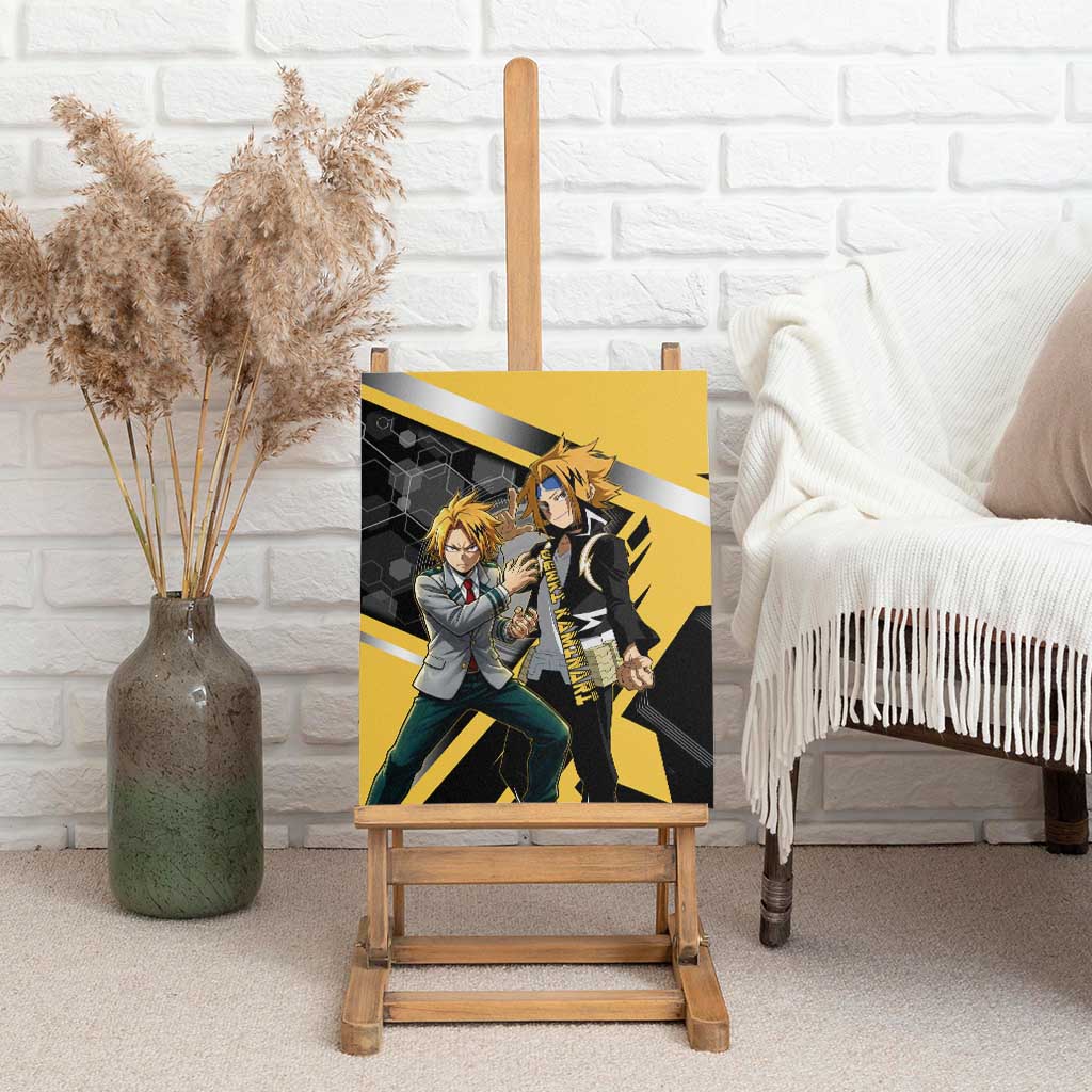 Denki Kaminari Canvas Wall Art Bold Anime Action Illustration with Electric Lightning Effects