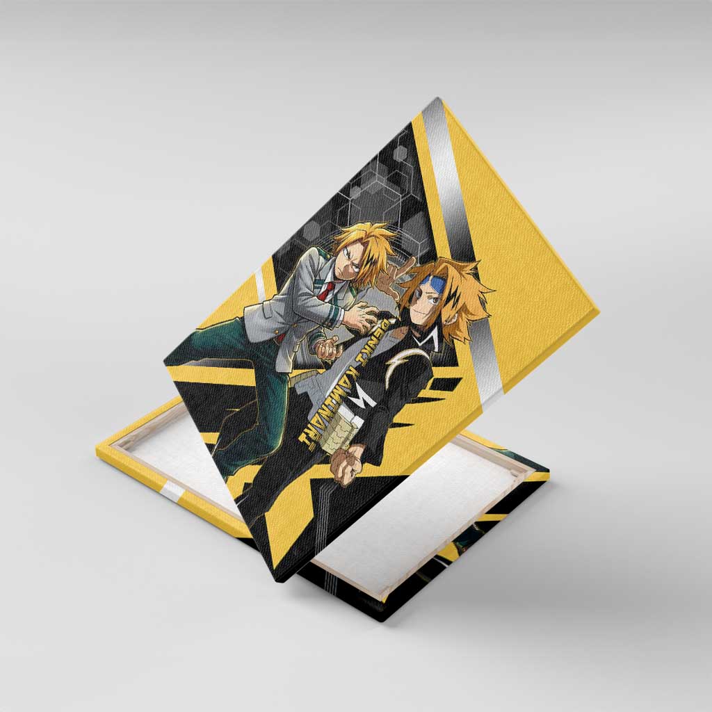 Denki Kaminari Canvas Wall Art Bold Anime Action Illustration with Electric Lightning Effects