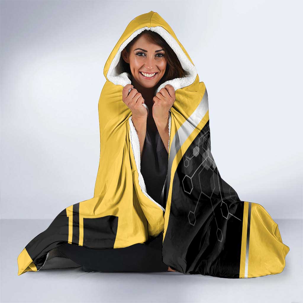 Denki Kaminari Hooded Blanket Bold Anime Action Illustration with Electric Lightning Effects