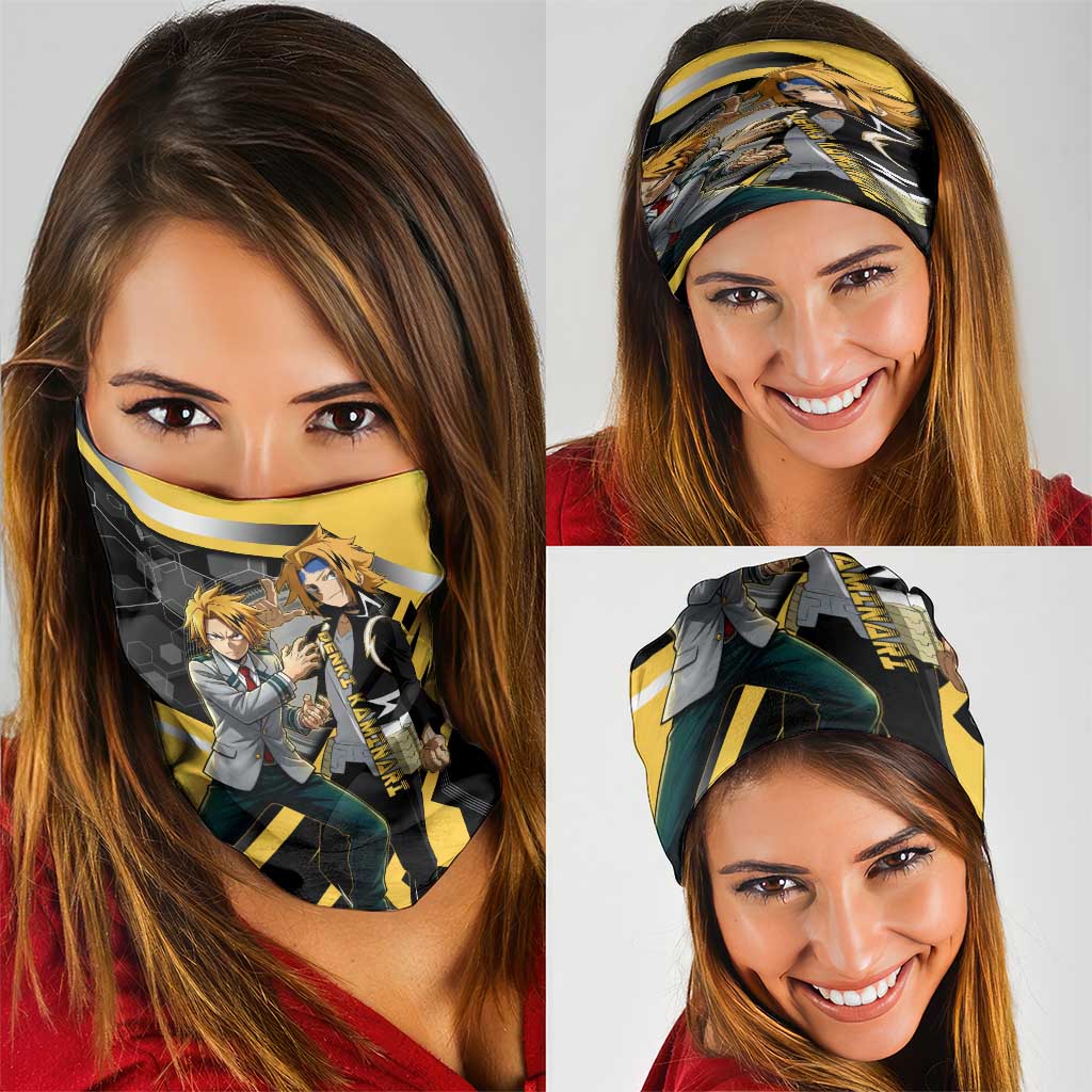 Denki Kaminari Neck Gaiter Bold Anime Action Illustration with Electric Lightning Effects