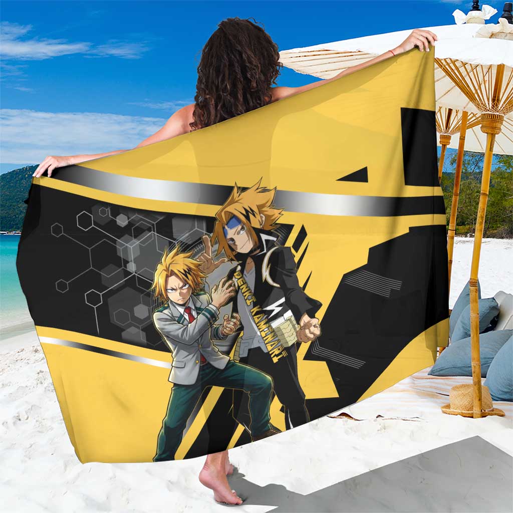Denki Kaminari Sarong Bold Anime Action Illustration with Electric Lightning Effects