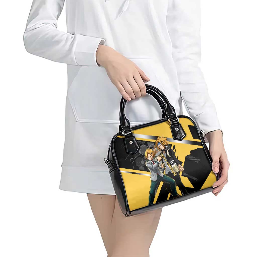 Denki Kaminari Shoulder Handbag Bold Anime Action Illustration with Electric Lightning Effects
