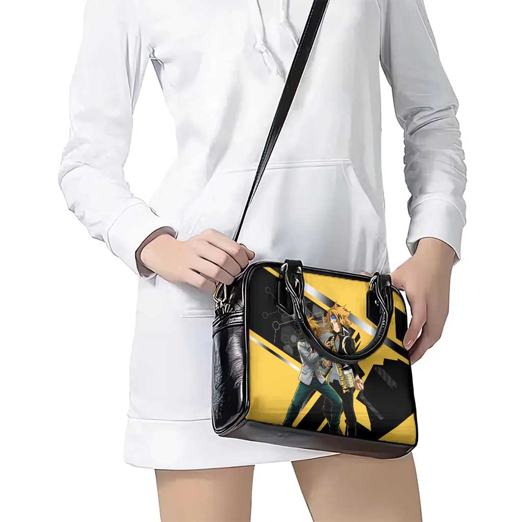 Denki Kaminari Shoulder Handbag Bold Anime Action Illustration with Electric Lightning Effects