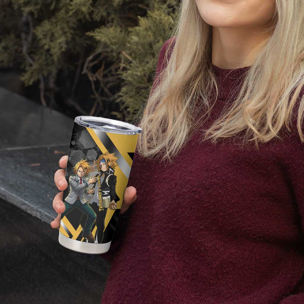 Denki Kaminari Tumbler Cup Bold Anime Action Illustration with Electric Lightning Effects