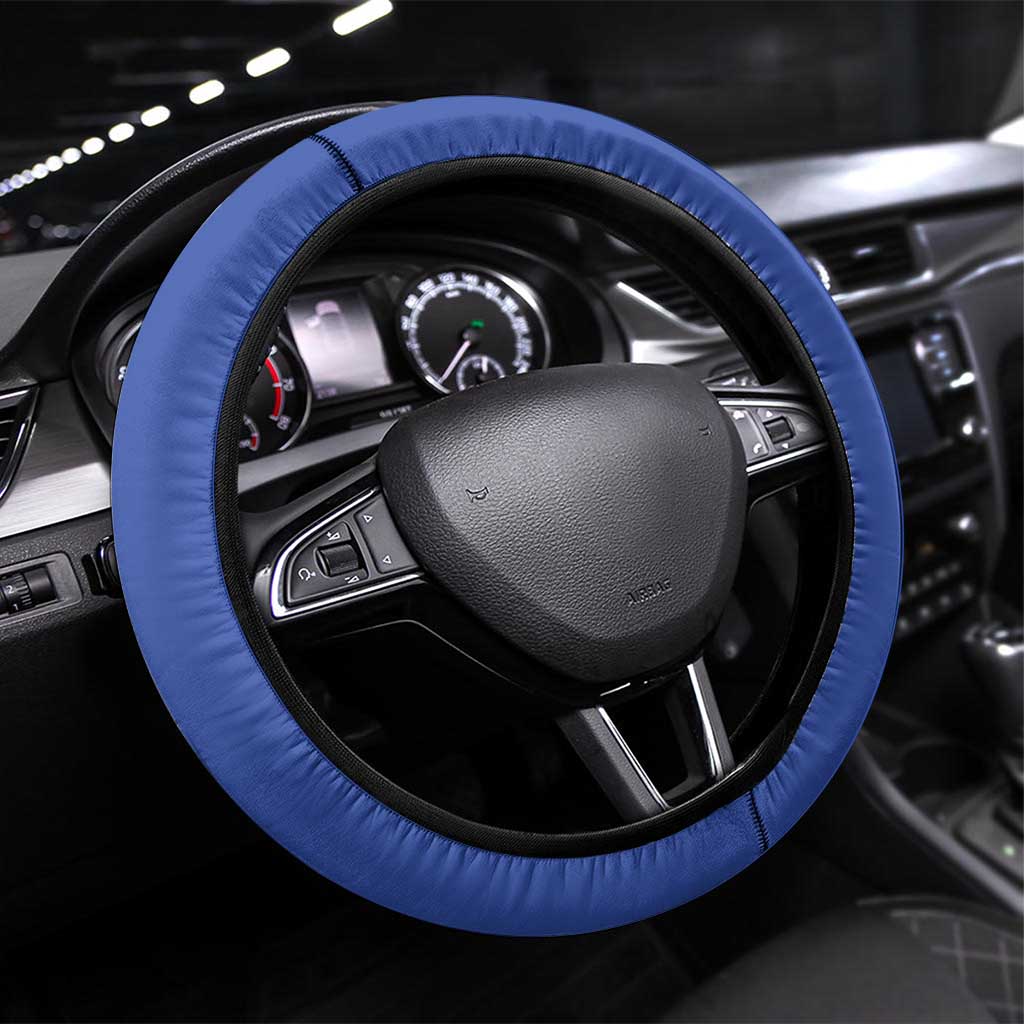 Shoto Todoroki Steering Wheel Cover Split Fire and Ice Anime Illustration with Elemental Energy Effects