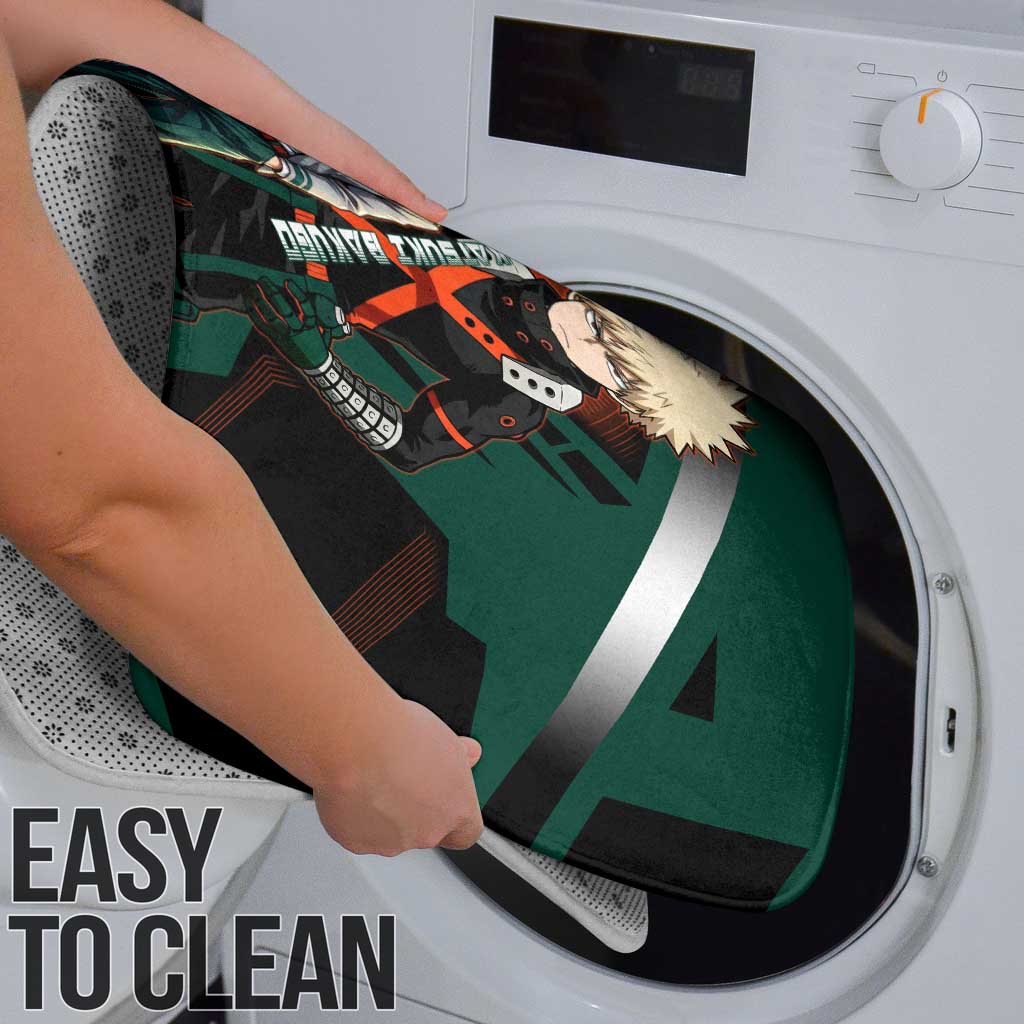 Katsuki Bakugo Bathroom Set Explosive Anime Action Illustration with Fiery Combat Effects