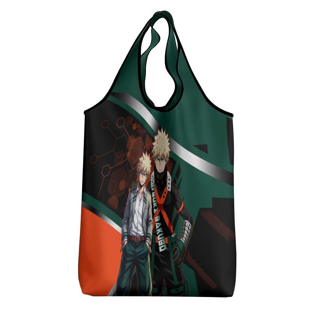 Katsuki Bakugo Grocery Bag Explosive Anime Action Illustration with Fiery Combat Effects