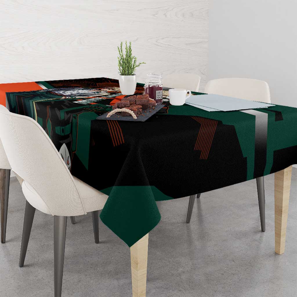 Katsuki Bakugo Tablecloth Explosive Anime Action Illustration with Fiery Combat Effects
