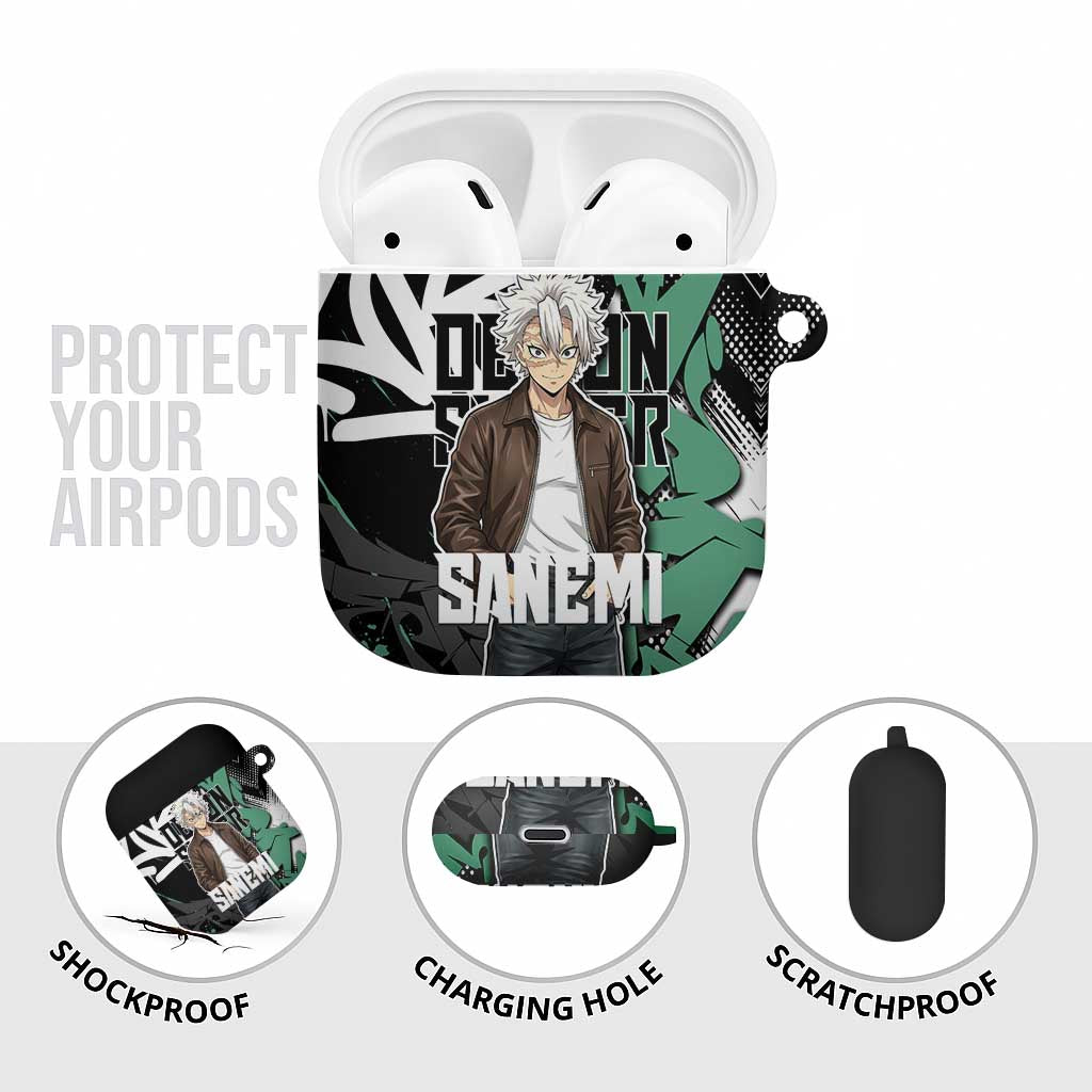 Sanemi Demon Slayer AirPods Case Graffiti Street Anime Design
