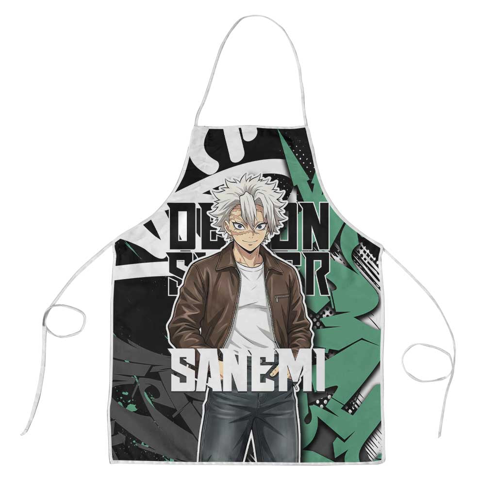 Sanemi Demon Slayer Apron Graffiti Street Anime Design