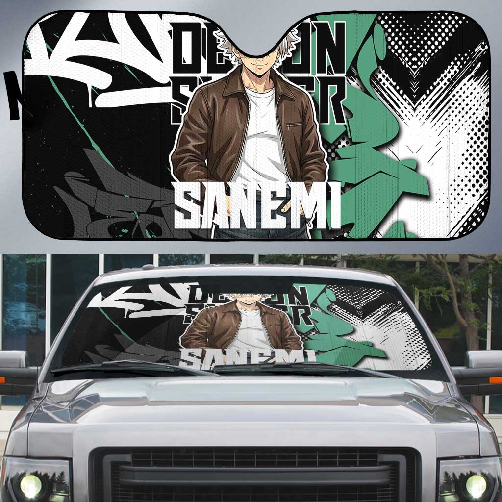 Sanemi Demon Slayer Auto Sun Shade Graffiti Street Anime Design