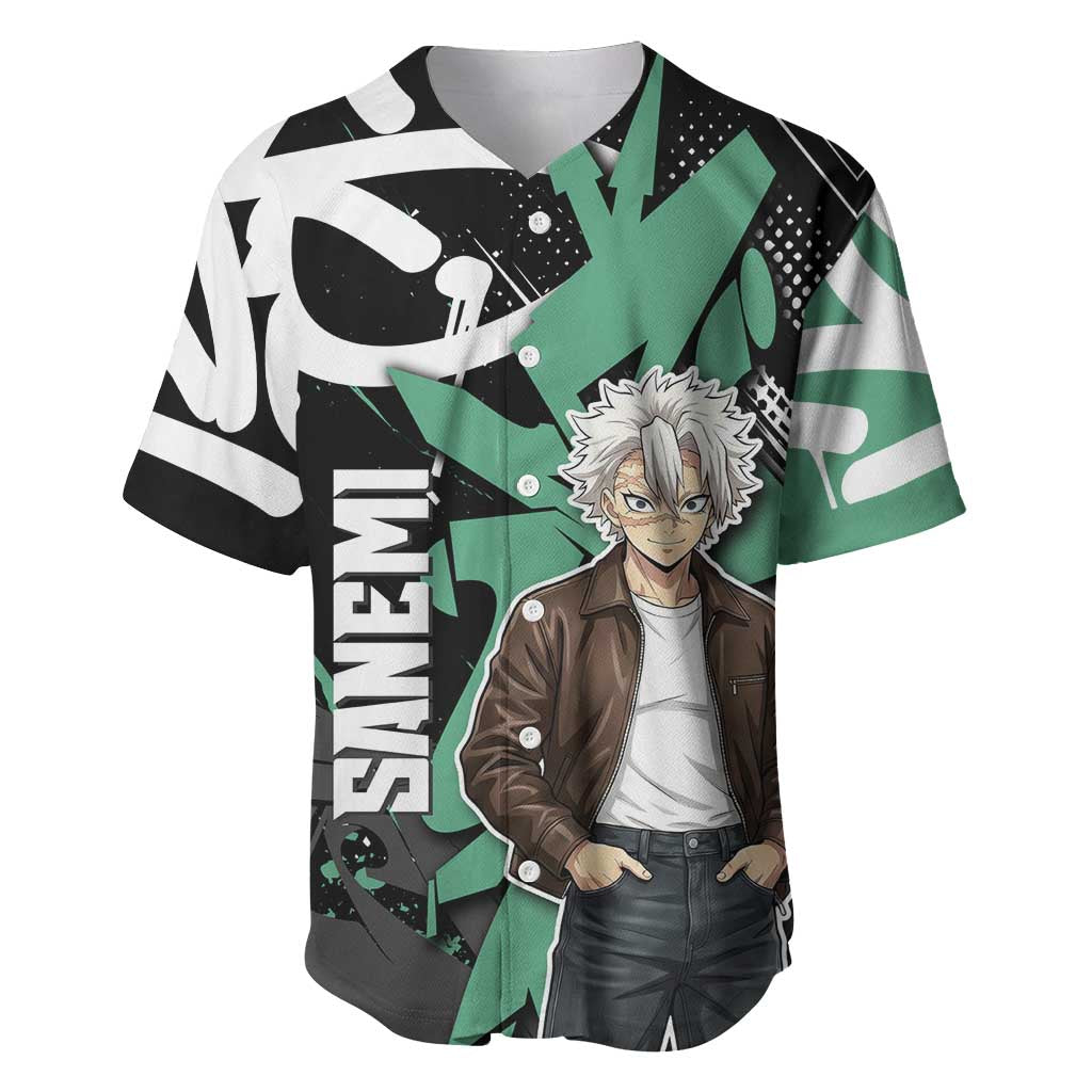 Sanemi Demon Slayer Baseball Jersey Graffiti Street Anime Design