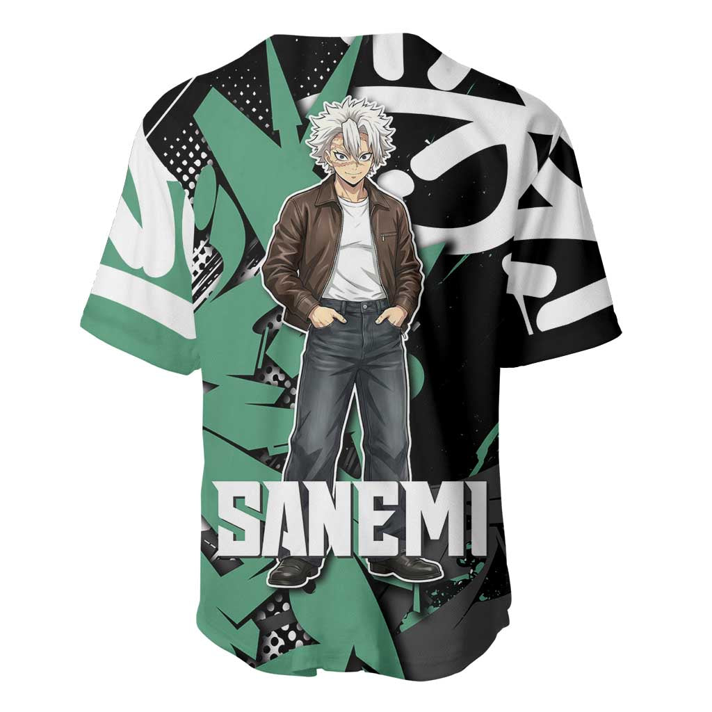 Sanemi Demon Slayer Baseball Jersey Graffiti Street Anime Design