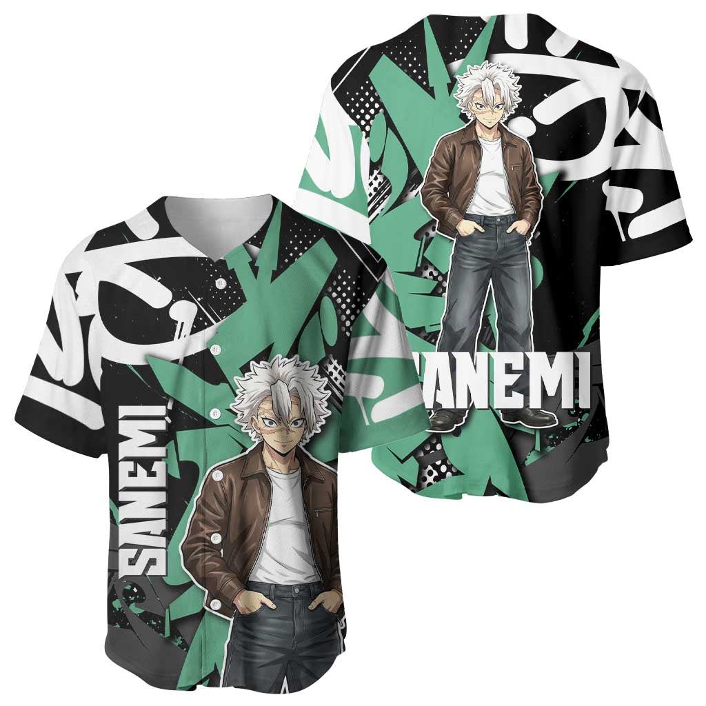 Sanemi Demon Slayer Baseball Jersey Graffiti Street Anime Design