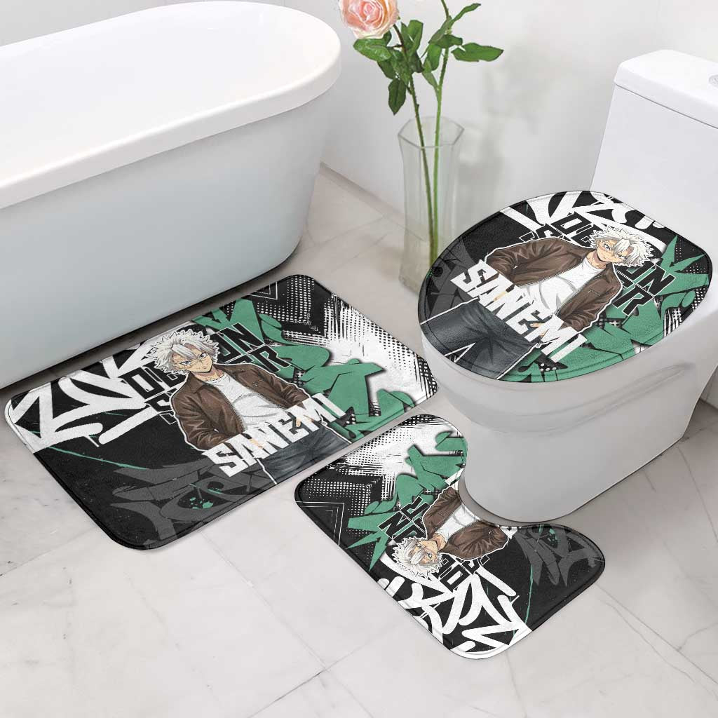 Sanemi Demon Slayer Bathroom Set Graffiti Street Anime Design