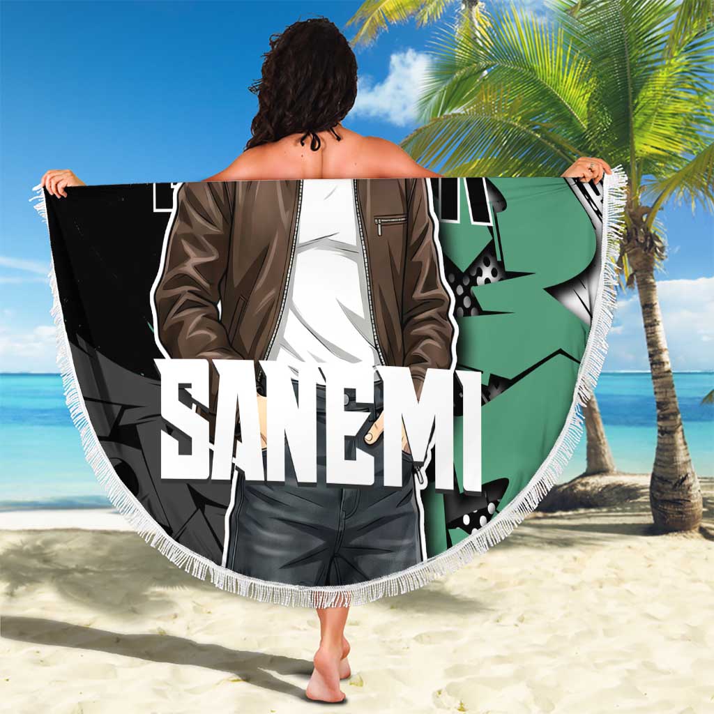 Sanemi Demon Slayer Beach Blanket Graffiti Street Anime Design