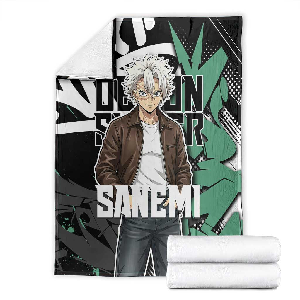 Sanemi Demon Slayer Blanket Graffiti Street Anime Design