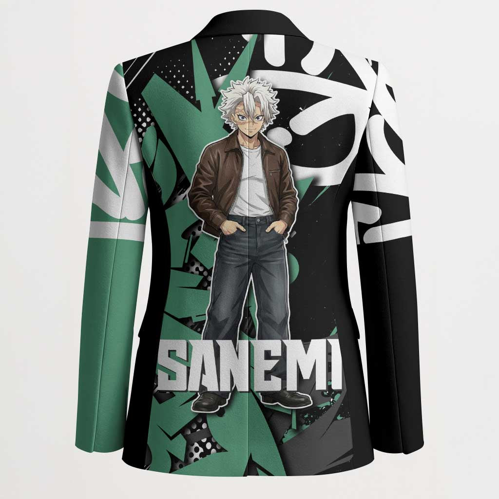 Sanemi Demon Slayer Blazer Graffiti Street Anime Design