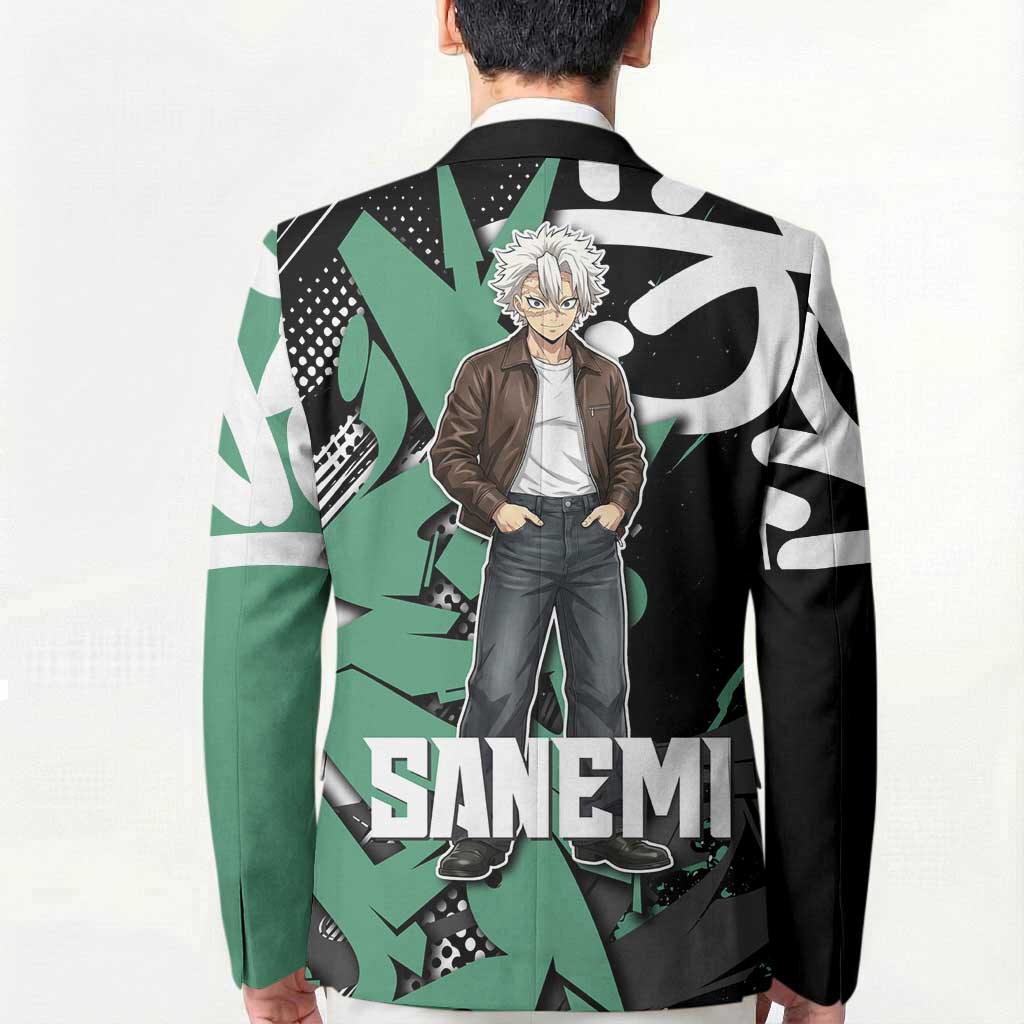Sanemi Demon Slayer Blazer Graffiti Street Anime Design