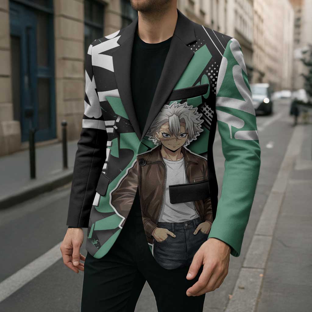 Sanemi Demon Slayer Blazer Graffiti Street Anime Design