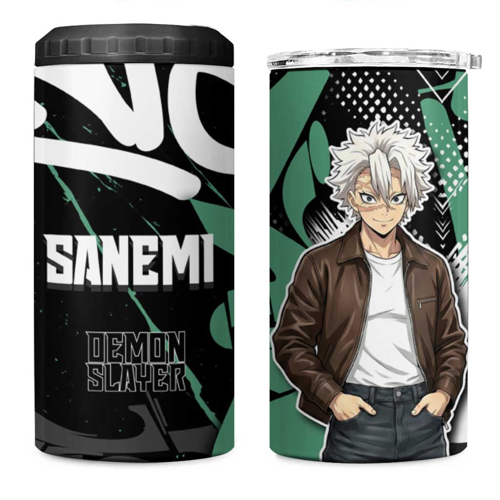 Sanemi Demon Slayer 4 in 1 Can Cooler Tumbler Graffiti Street Anime Design