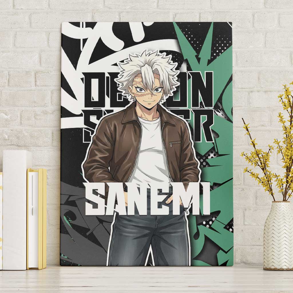 Sanemi Demon Slayer Canvas Wall Art Graffiti Street Anime Design