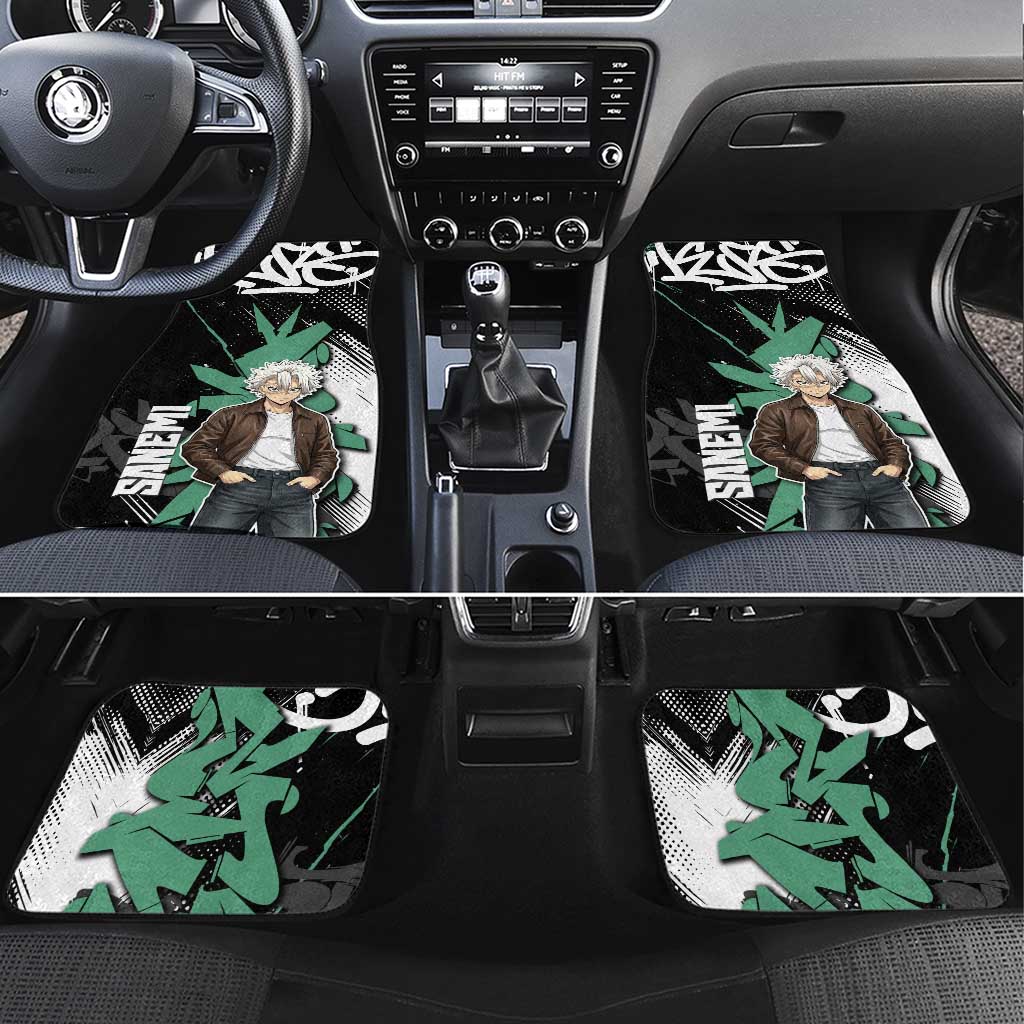 Sanemi Demon Slayer Car Mats Graffiti Street Anime Design