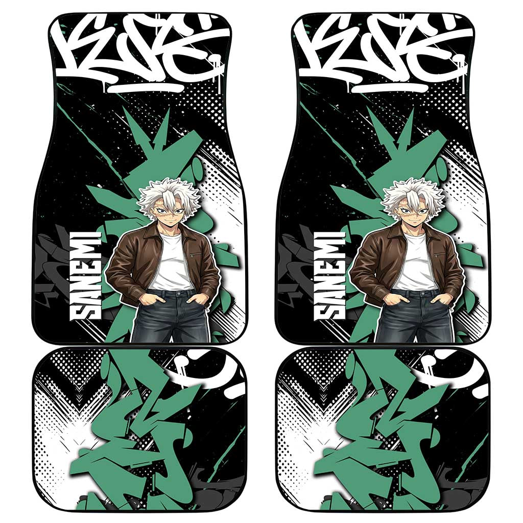 Sanemi Demon Slayer Car Mats Graffiti Street Anime Design