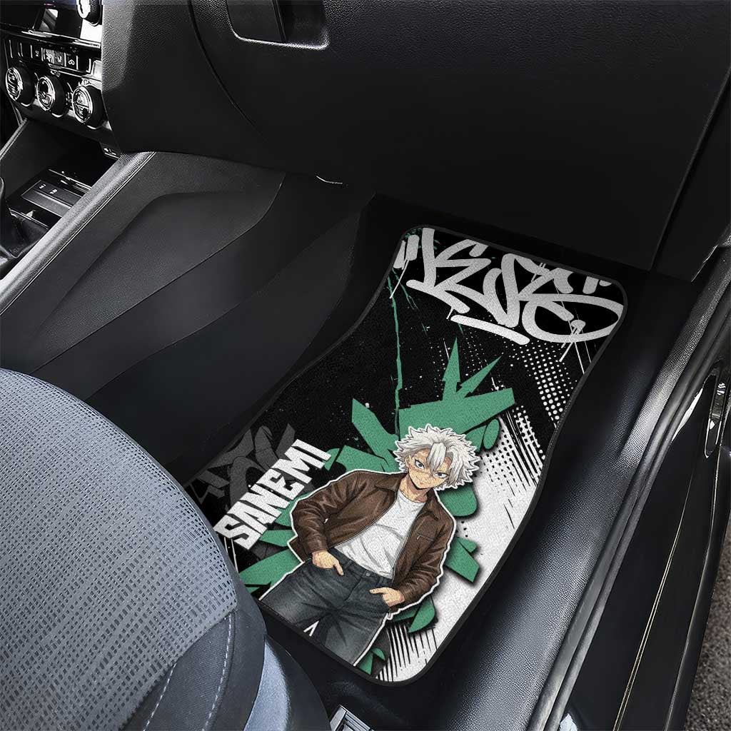Sanemi Demon Slayer Car Mats Graffiti Street Anime Design