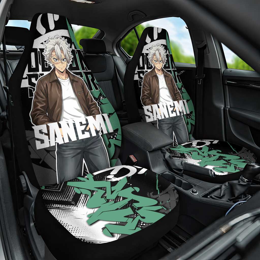 Sanemi Demon Slayer Car Seat Cover Graffiti Street Anime Design