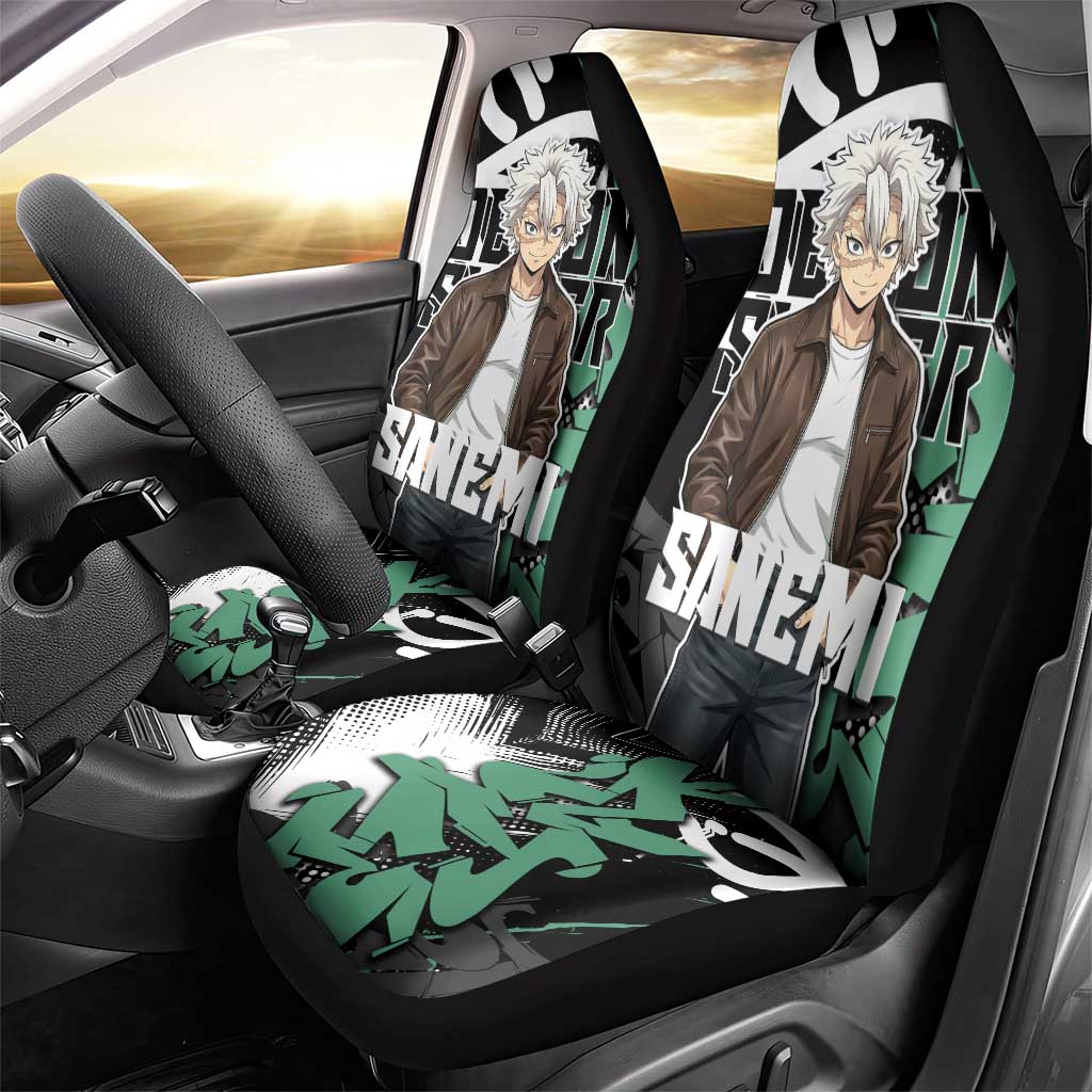Sanemi Demon Slayer Car Seat Cover Graffiti Street Anime Design