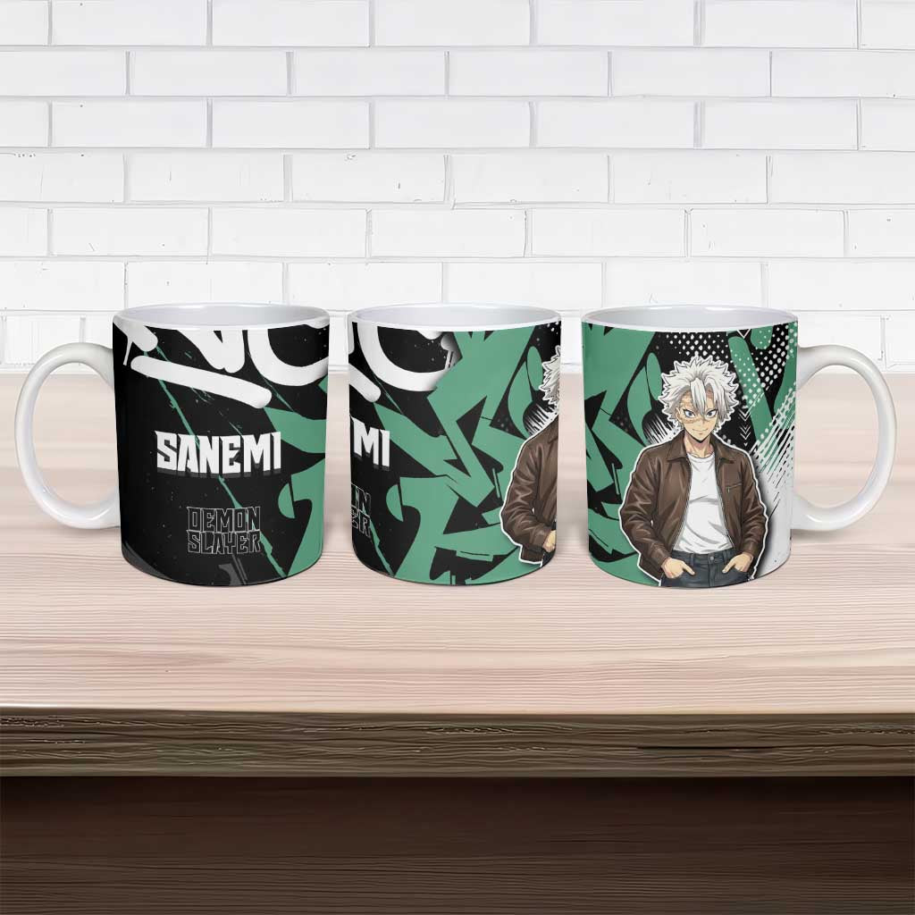 Sanemi Demon Slayer Ceramic Mug Graffiti Street Anime Design