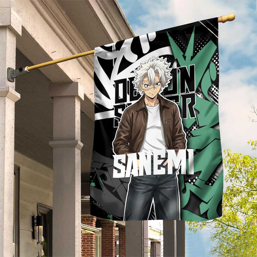 Sanemi Demon Slayer Garden Flag Graffiti Street Anime Design