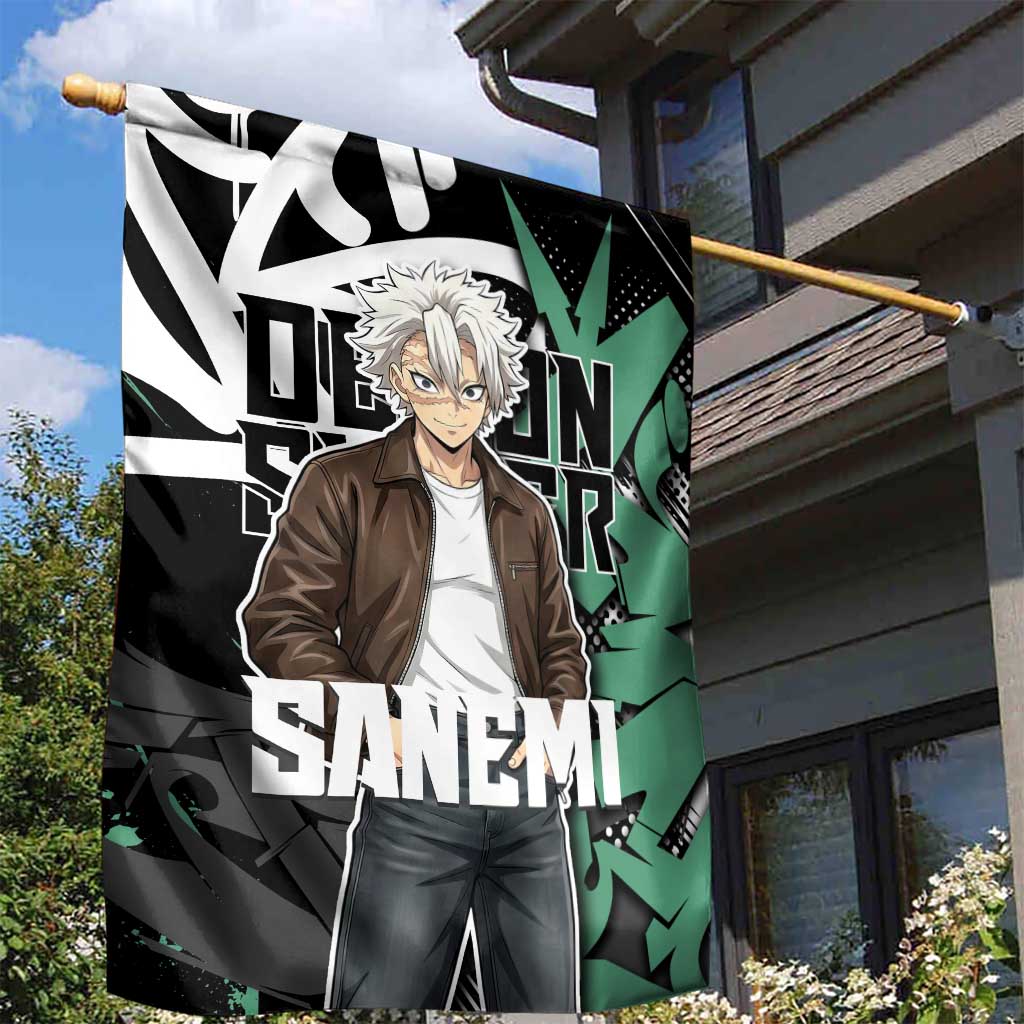 Sanemi Demon Slayer Garden Flag Graffiti Street Anime Design