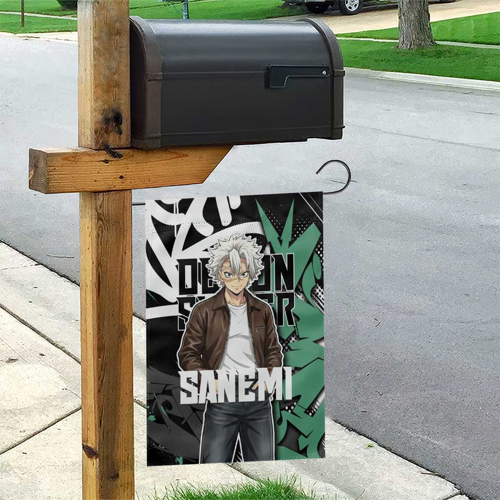 Sanemi Demon Slayer Garden Flag Graffiti Street Anime Design