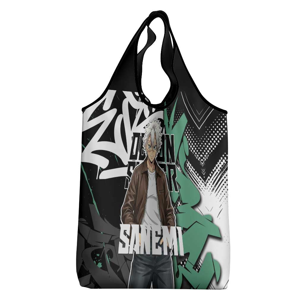 Sanemi Demon Slayer Grocery Bag Graffiti Street Anime Design