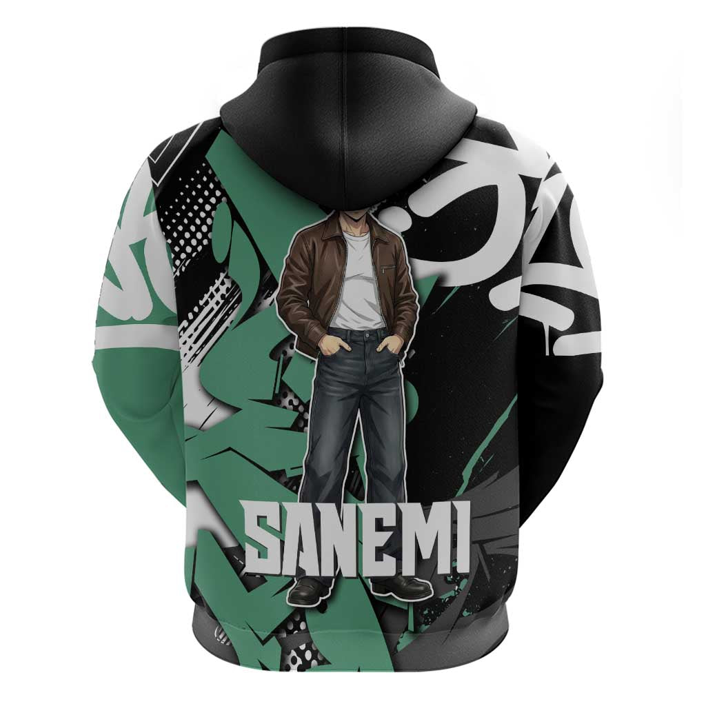 Sanemi Demon Slayer Hoodie Graffiti Street Anime Design