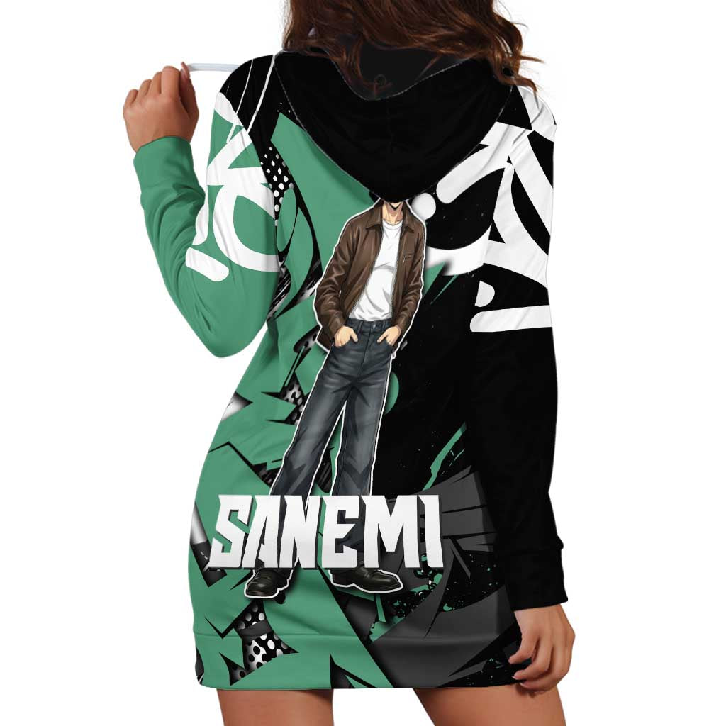 Sanemi Demon Slayer Hoodie Dress Graffiti Street Anime Design