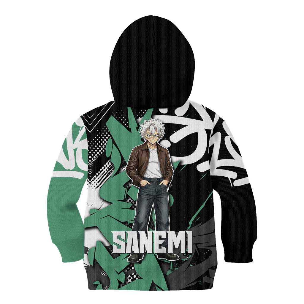 Sanemi Demon Slayer Kid Hoodie Graffiti Street Anime Design