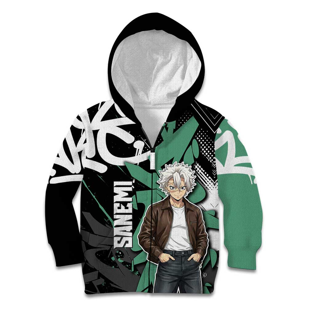 Sanemi Demon Slayer Kid Hoodie Graffiti Street Anime Design