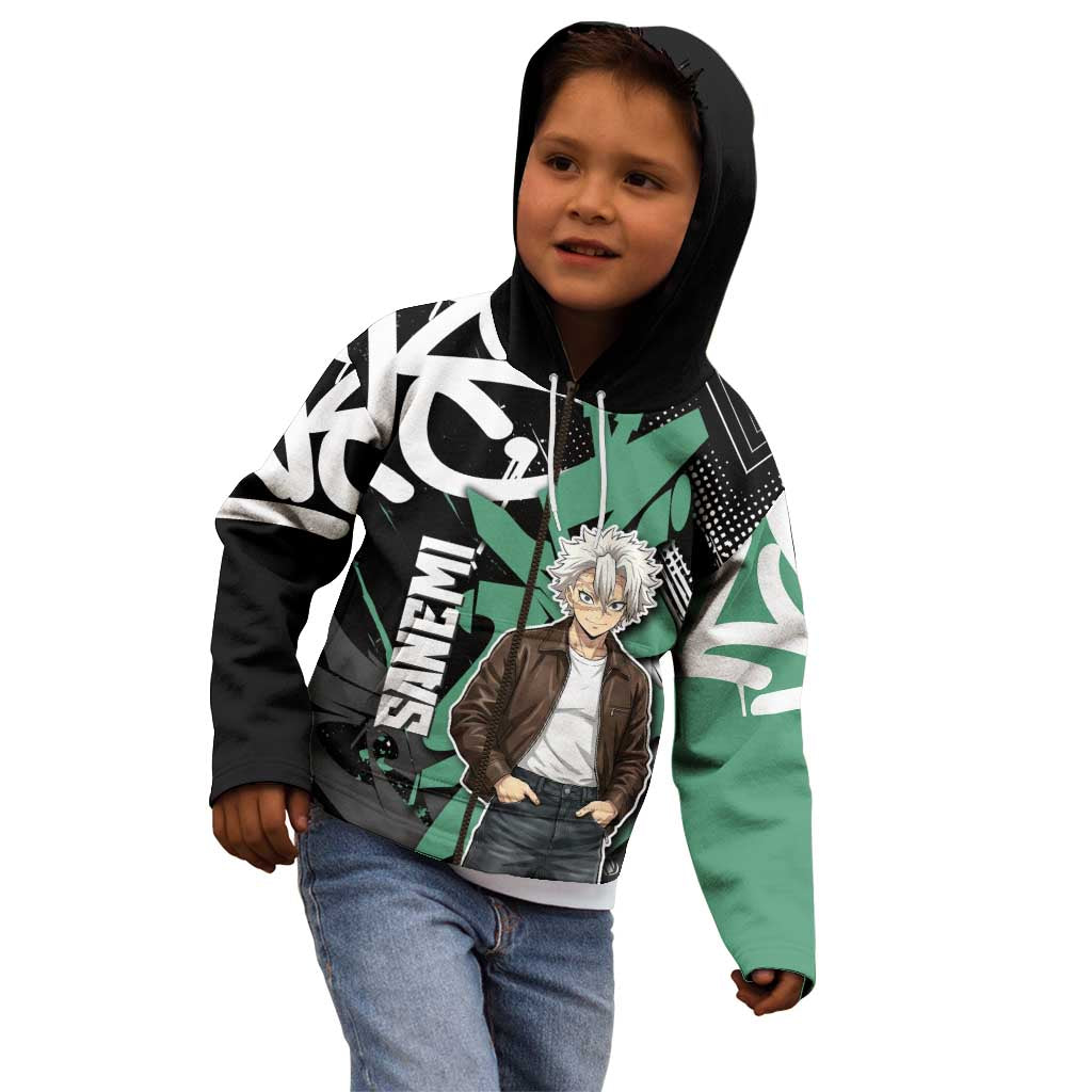 Sanemi Demon Slayer Kid Hoodie Graffiti Street Anime Design
