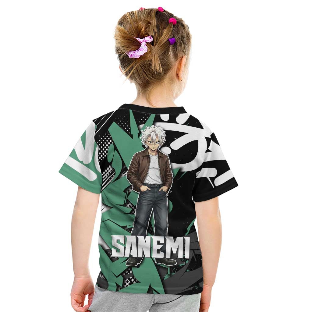 Sanemi Demon Slayer Kid T Shirt Graffiti Street Anime Design