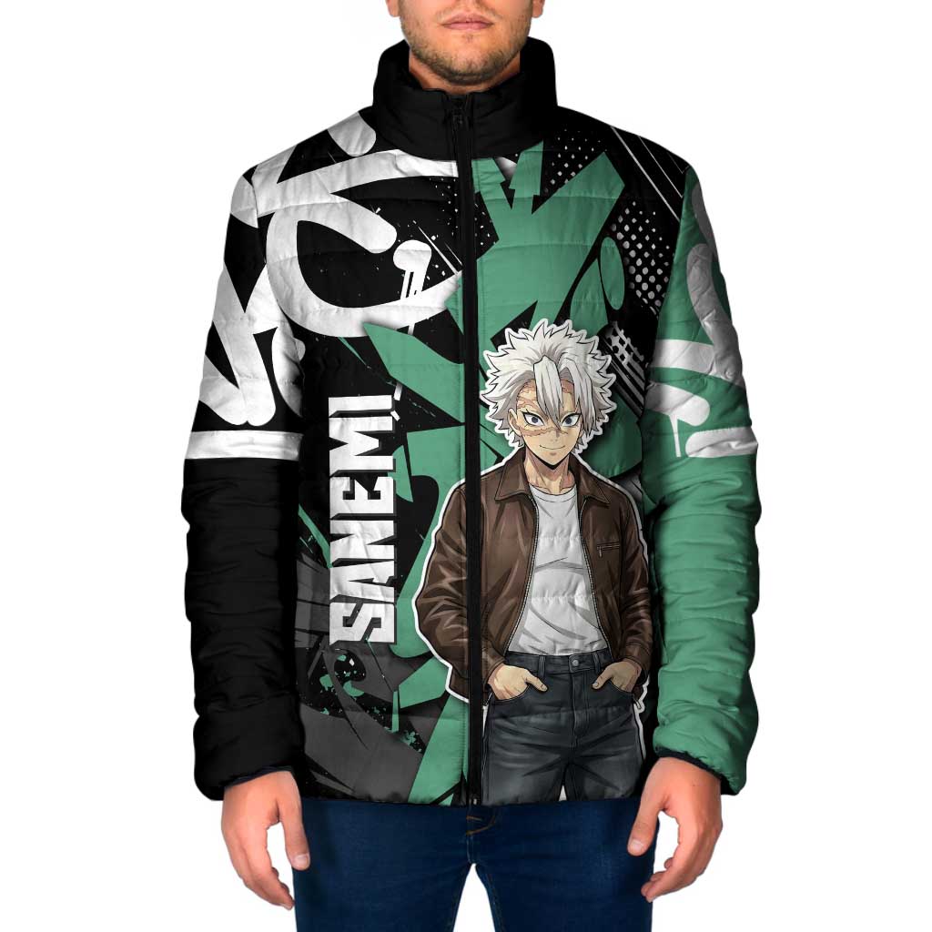 Sanemi Demon Slayer Padded Jacket Graffiti Street Anime Design